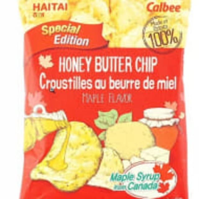 HAITAI Korean Honey Butter Potato Chips - Maple flavor.