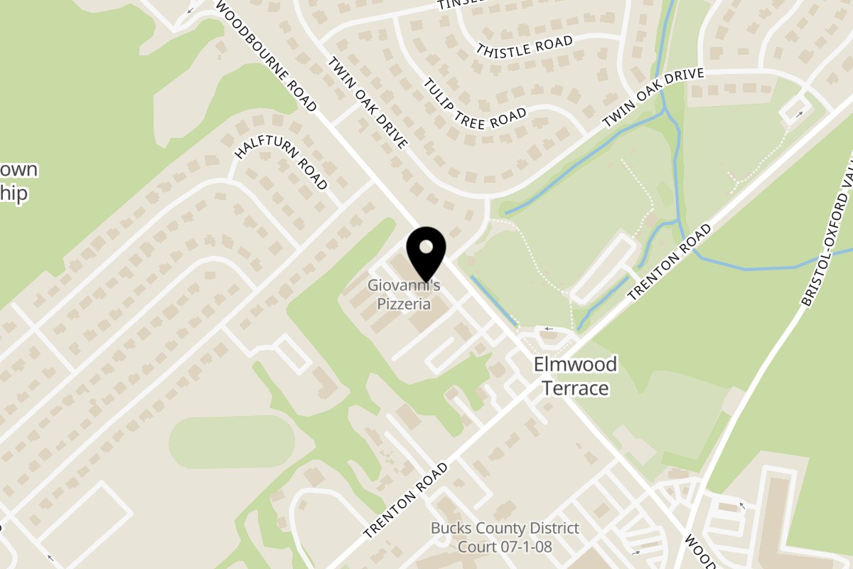 Map showing the location of Koch's Deli Levittown on 932 Woodbourne Rd in Levittown